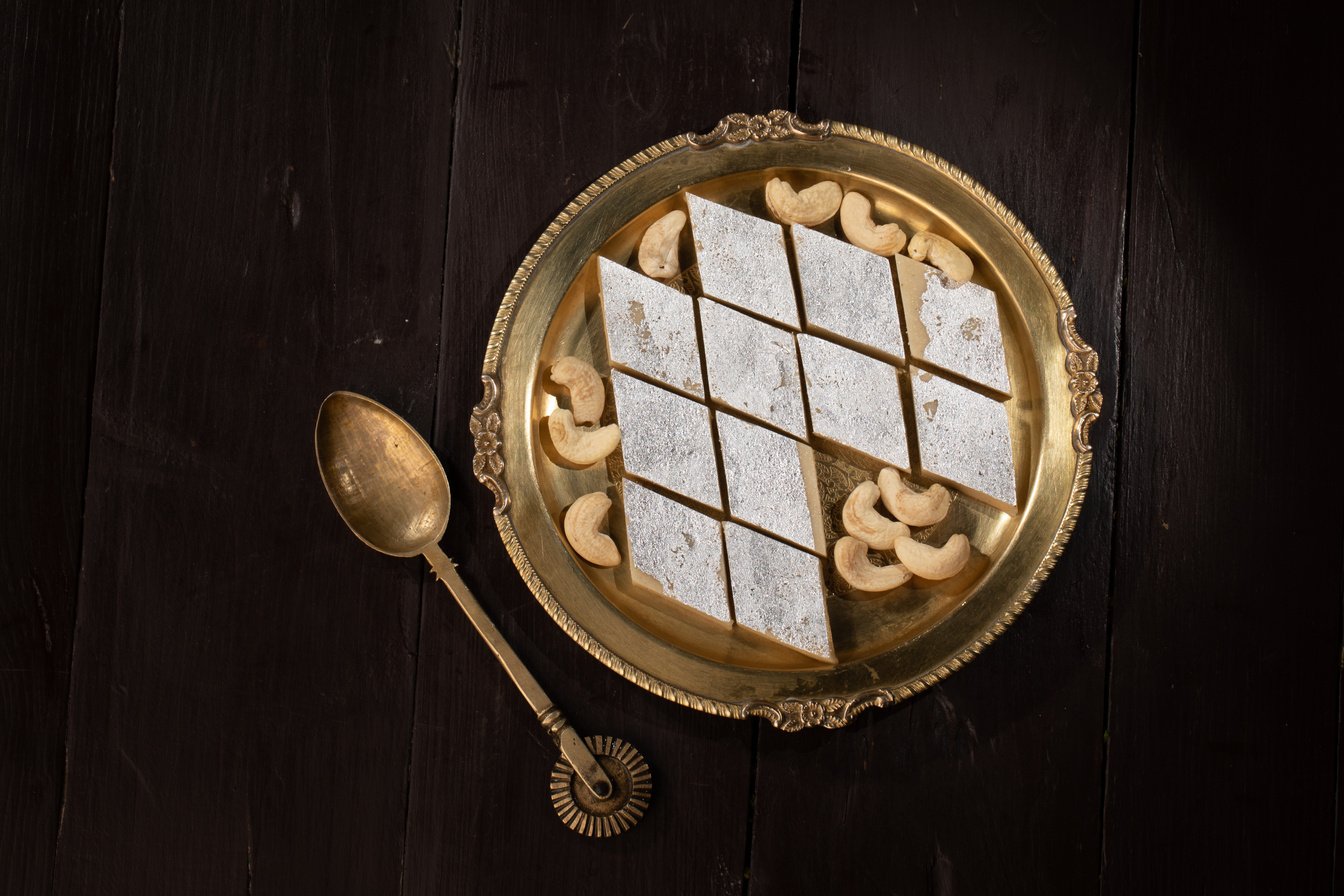 sweet food kaju katli